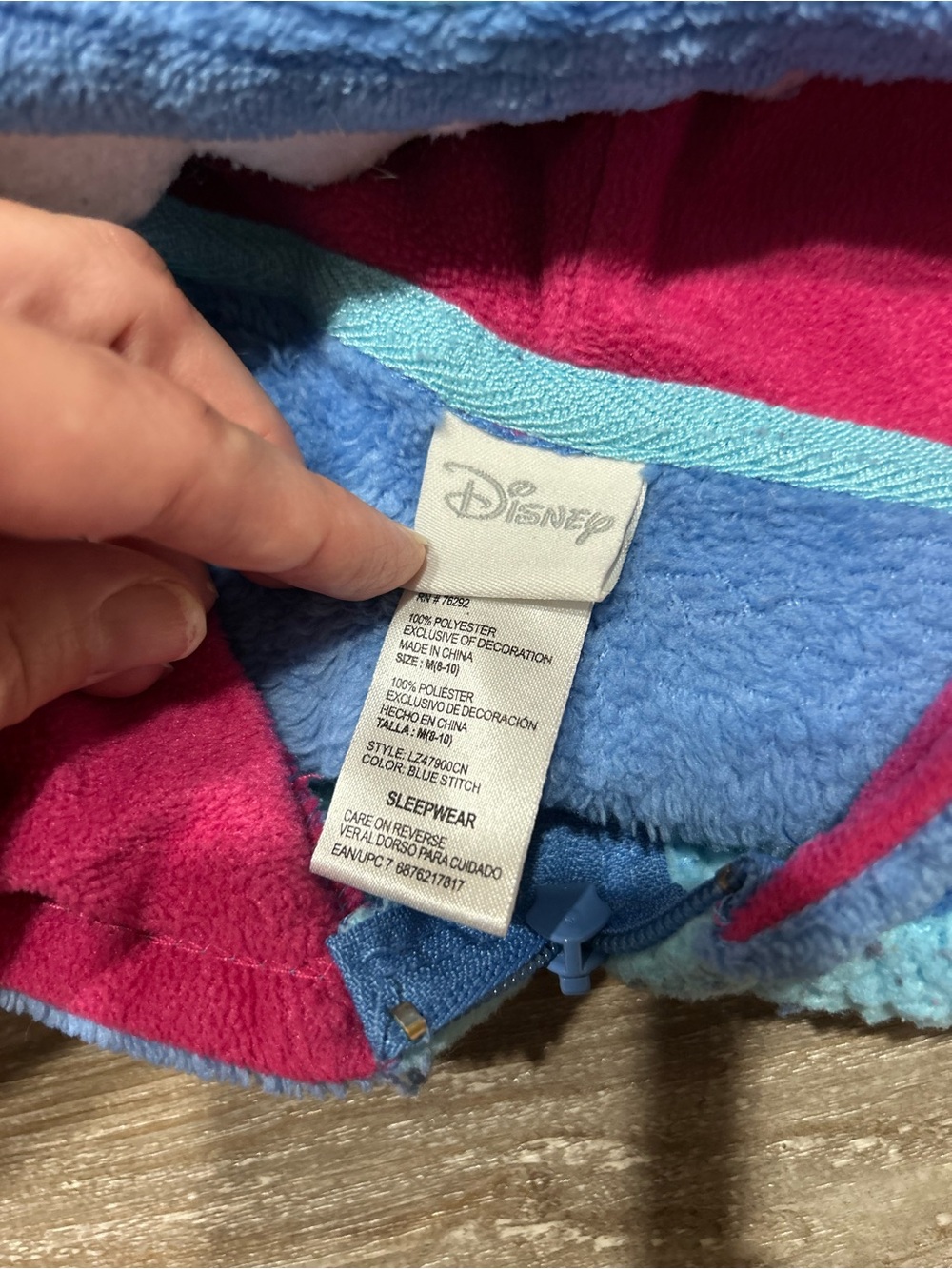 Disney’s Stitch Hooded Adult Onesie - Picture 6 of 9